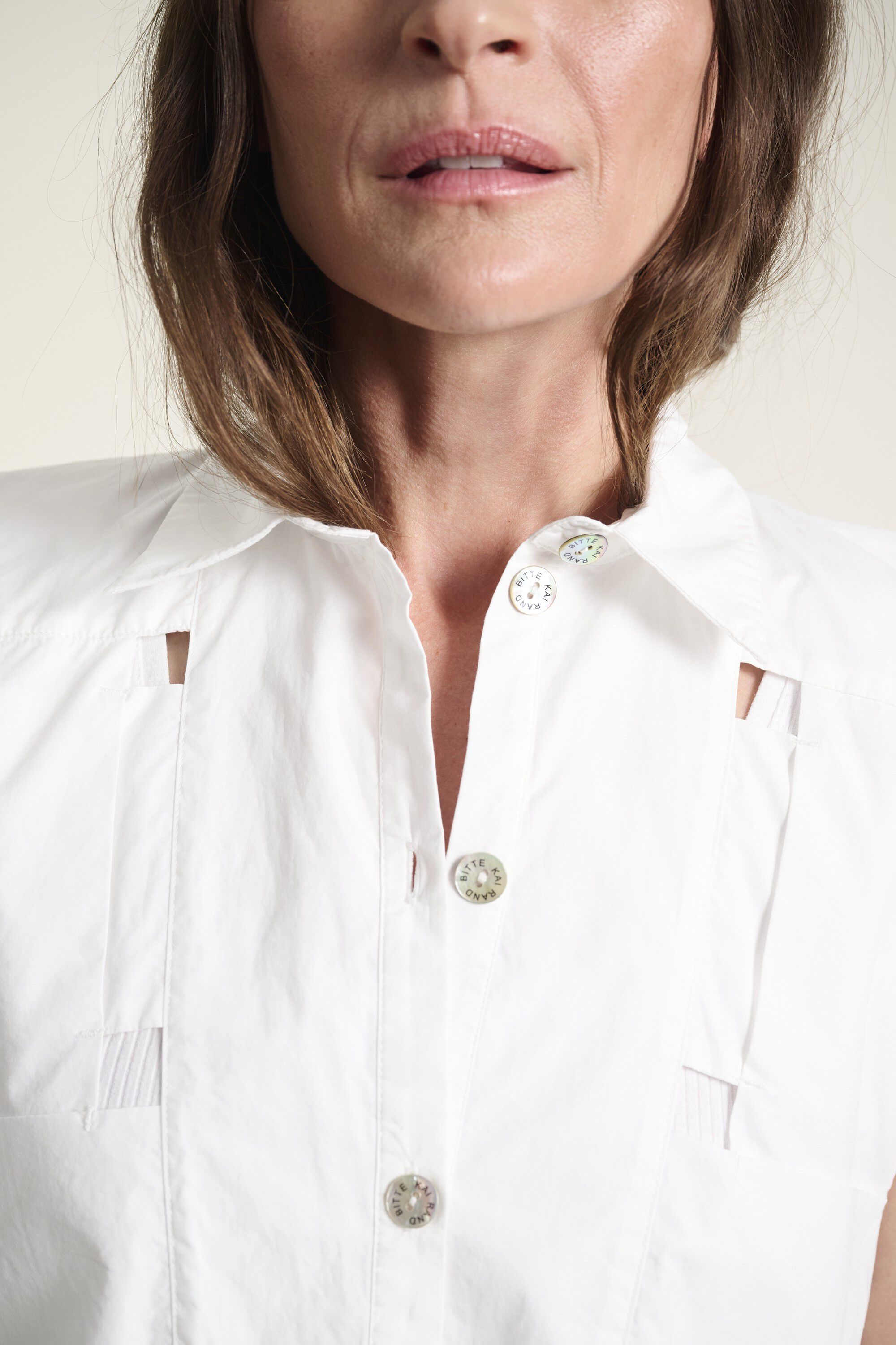 Kami cotton kort skjorte