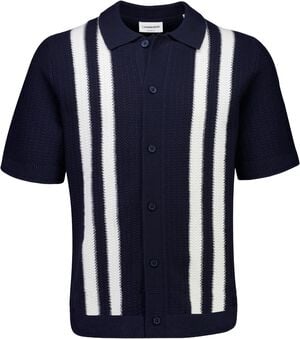 Knitted polo cardigan