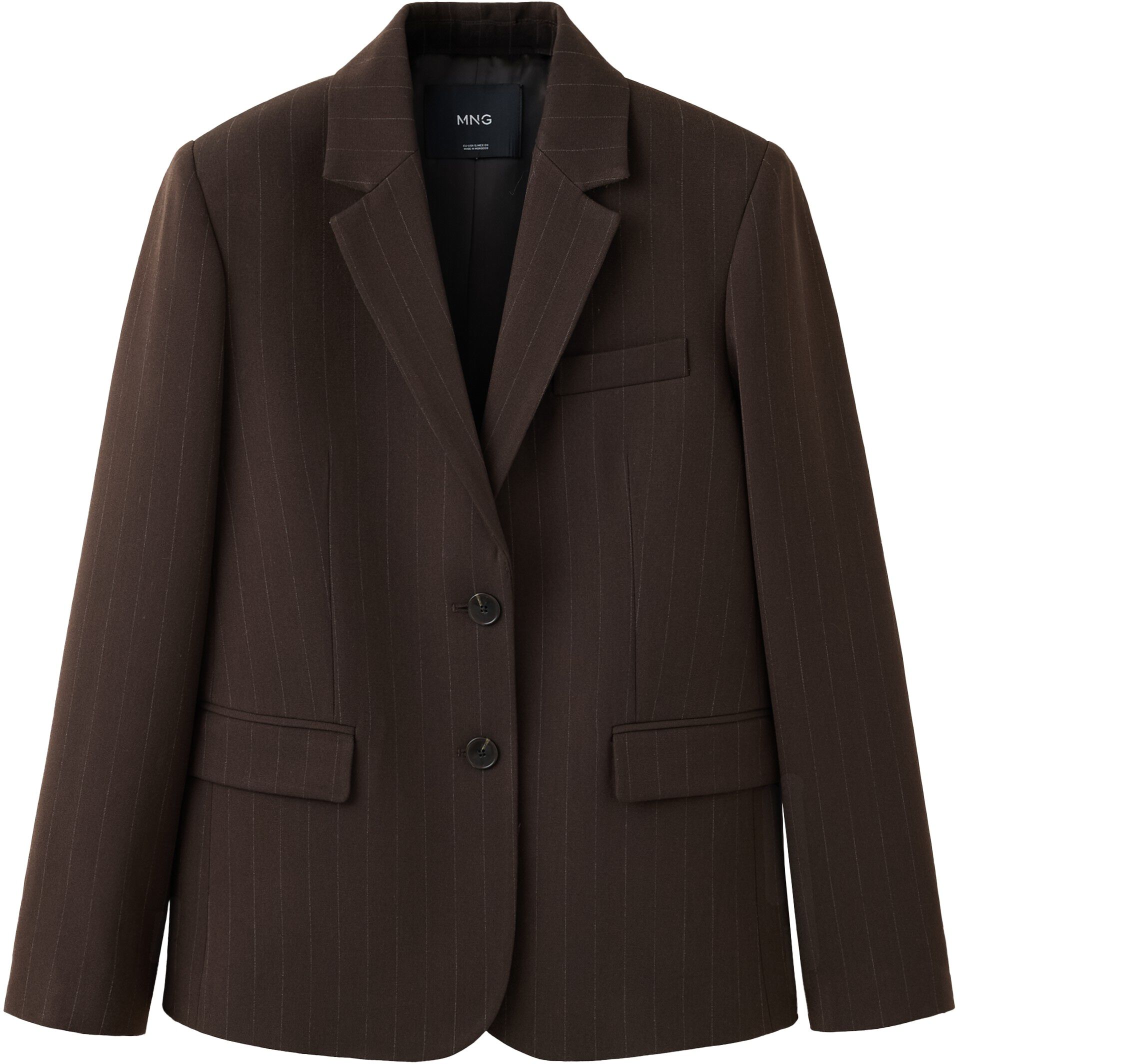 Straight-fit suit blazer