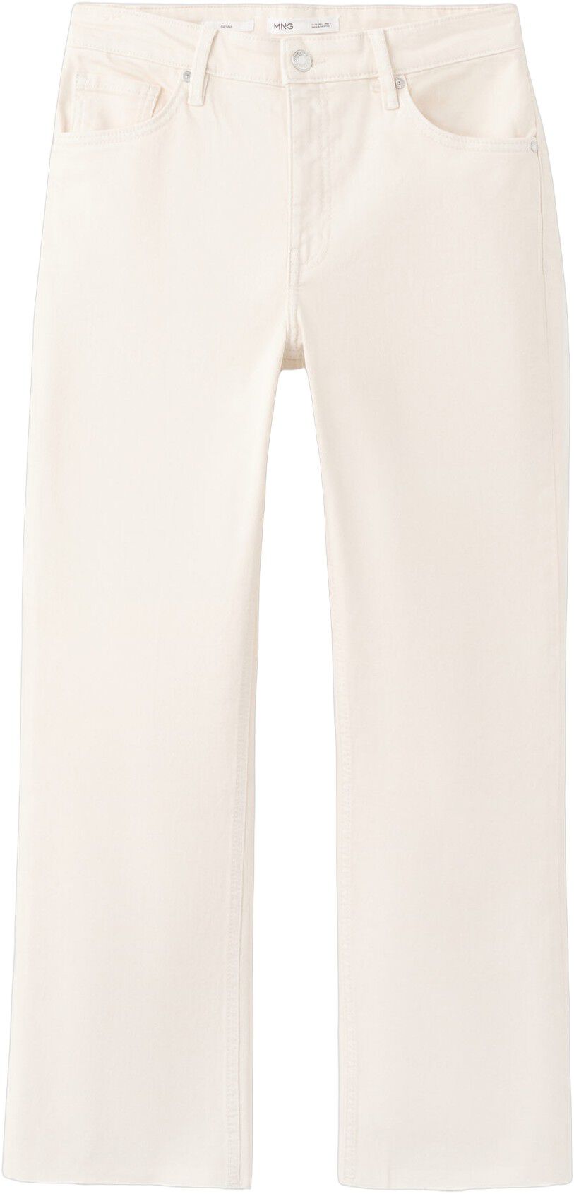 Mid-rise flared jeans