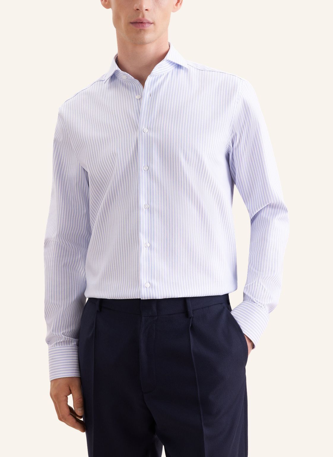 Business shirt Regular 1/1 Shark Collar Stripes