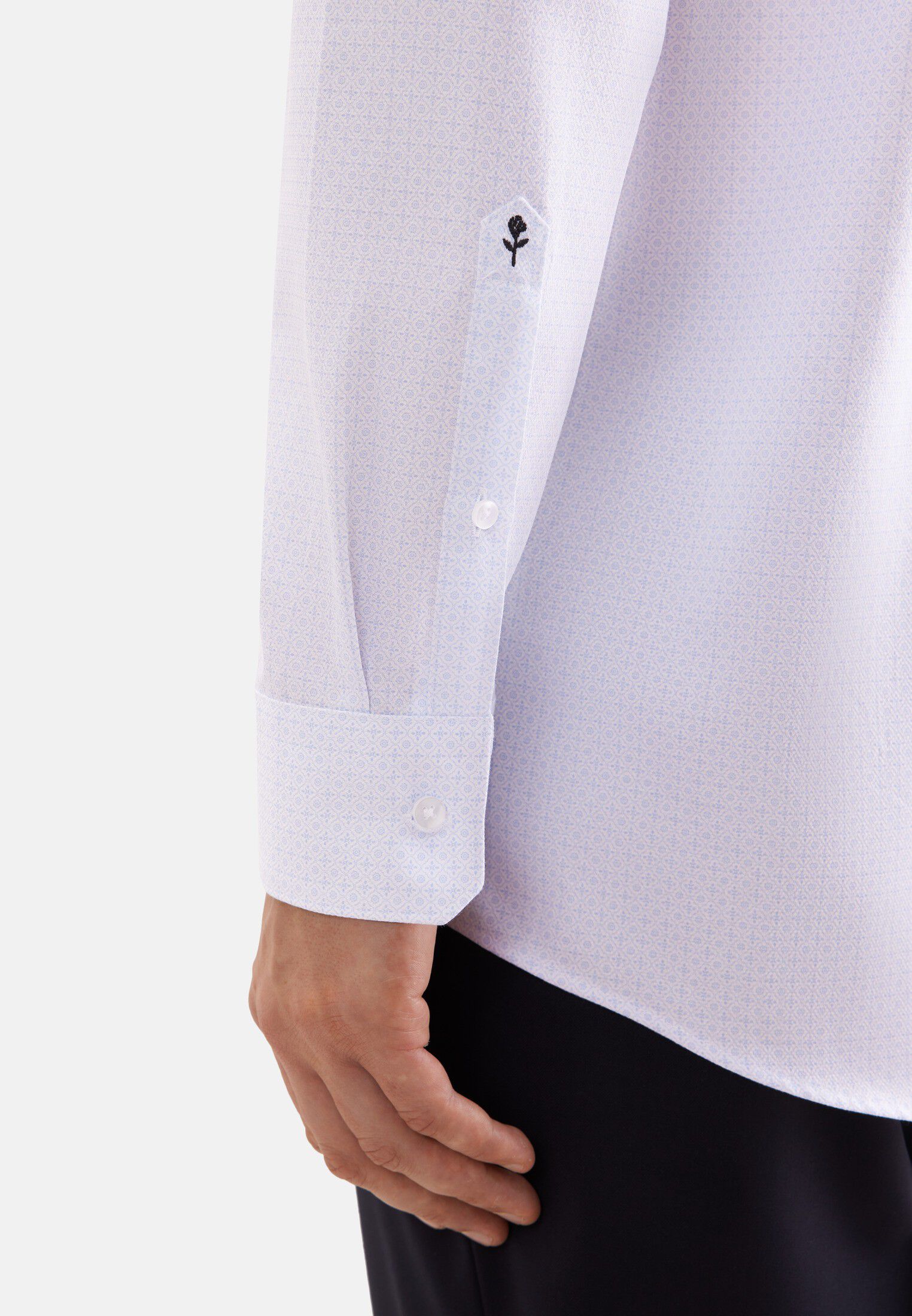 Business shirt Regular 1/1 Kent-Collar Print