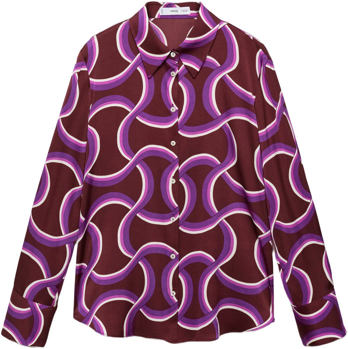 Shirt with abstract print