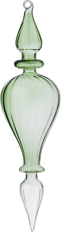 Glass Icicle Cone Green