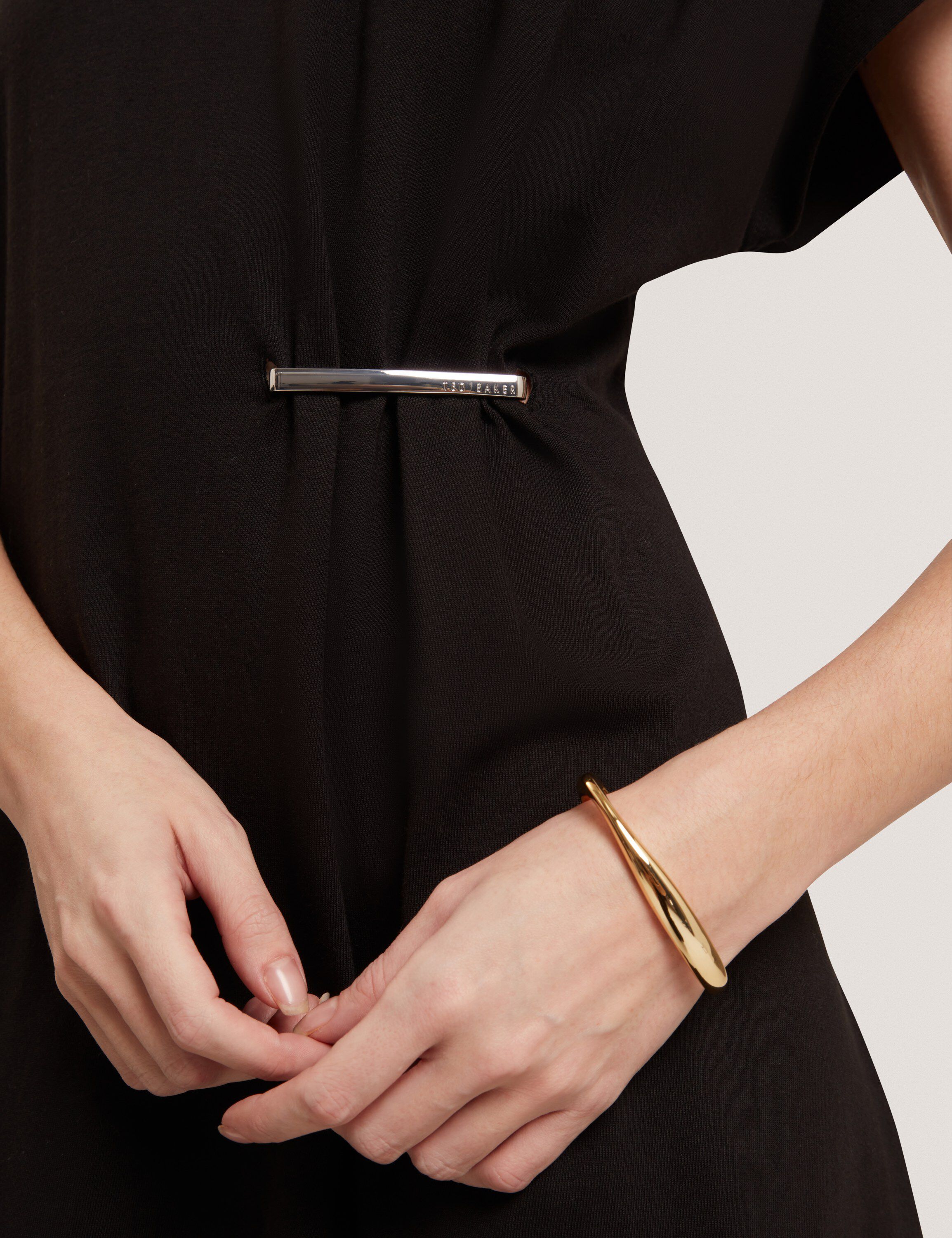 HESSIE T-Shirt Dress With Metal Tri