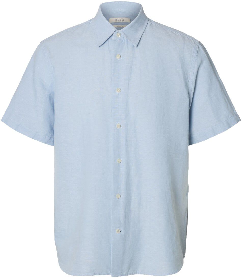 Slhregclay Linenblend Ss Shirt Cla Noos