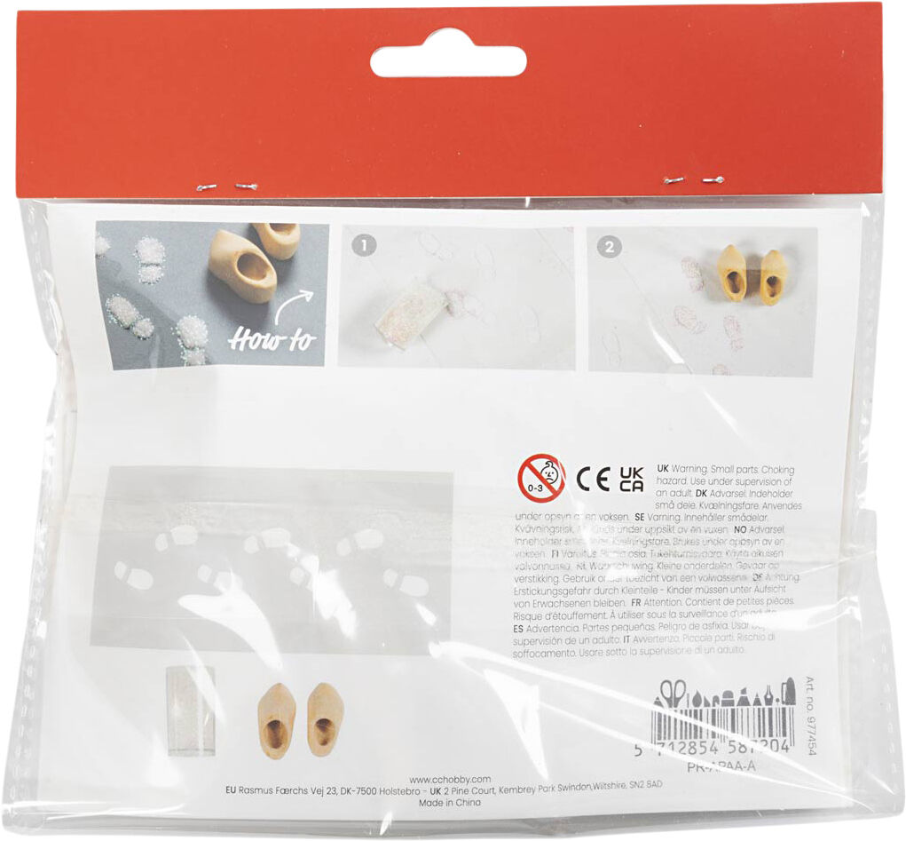 Mini DIY Kit Nissens D&oslash;r, Fodspor