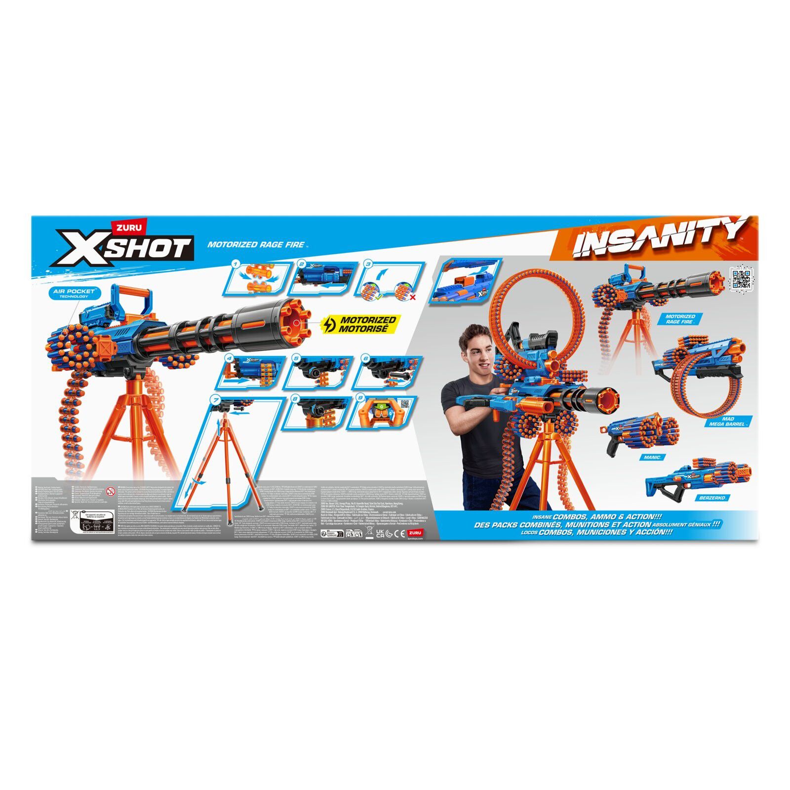 X-Shot Insanity Blaster Rage Fire