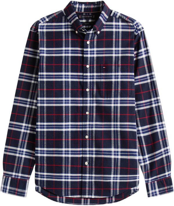 BRUSHED OXFORD CHECK RF SHIRT