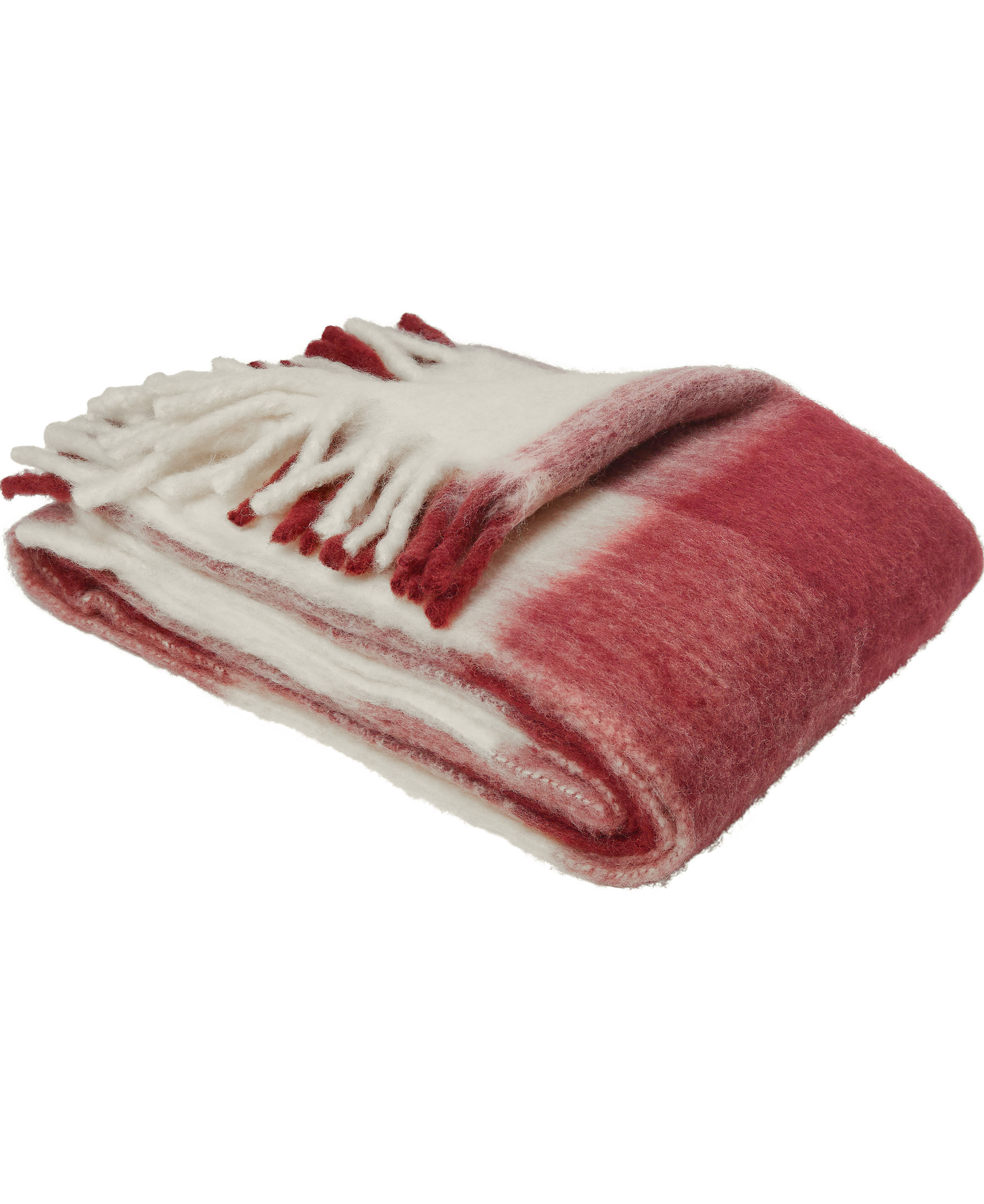 Medium fluffy pl&auml;d, rutig
