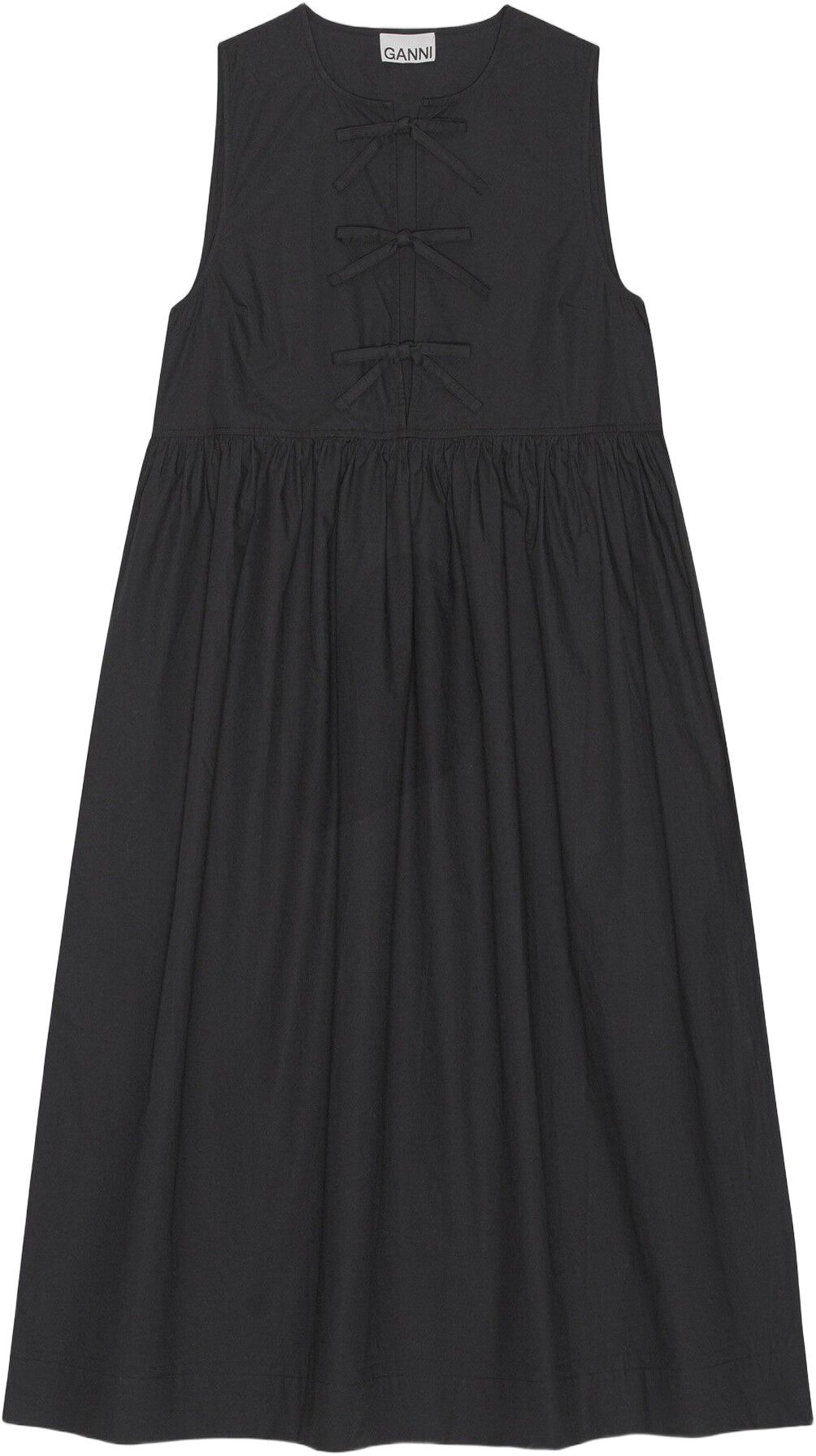 Cotton Poplin Midi Dress