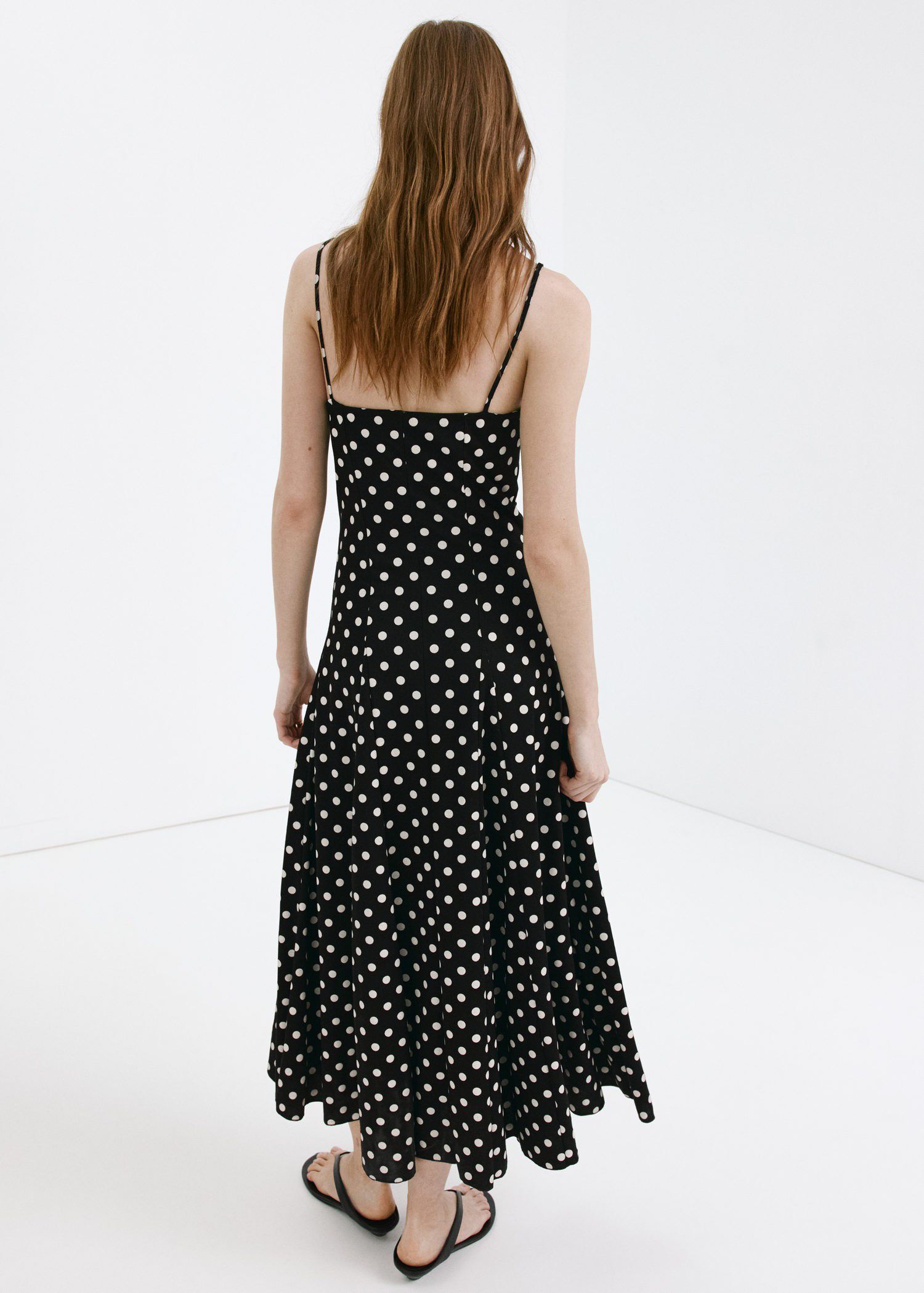 A-line dress with godets