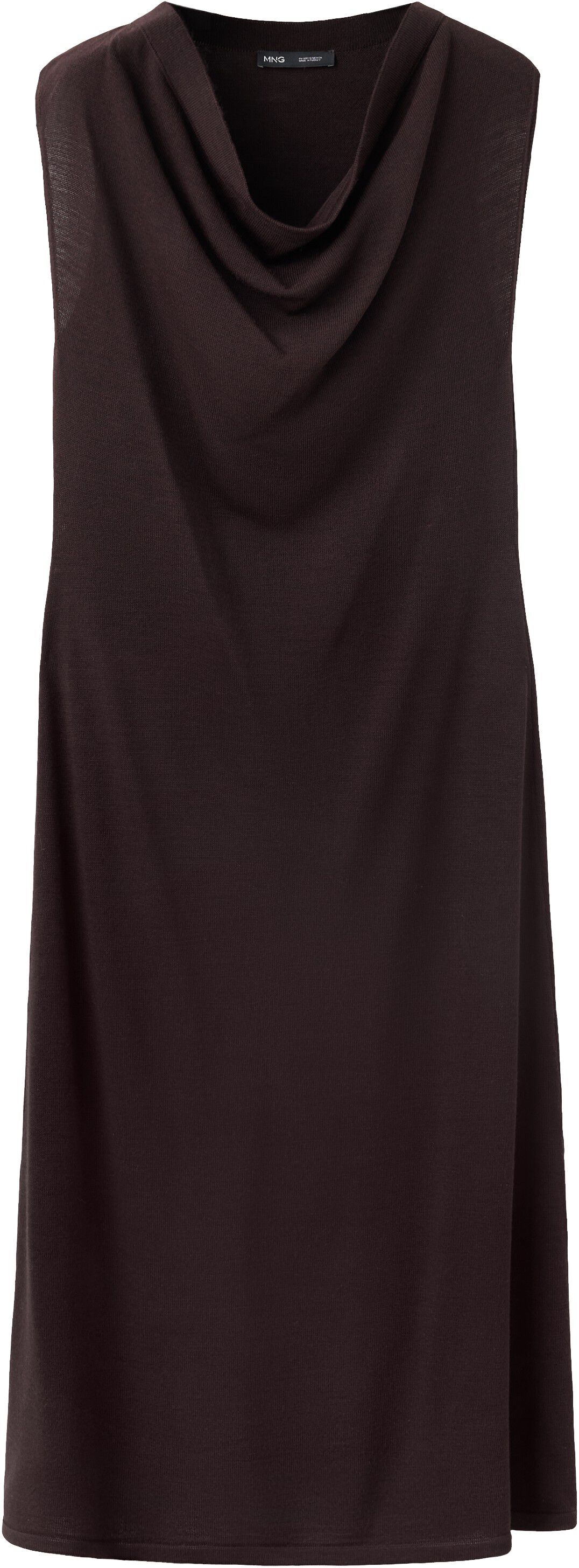 Draped midi-dress