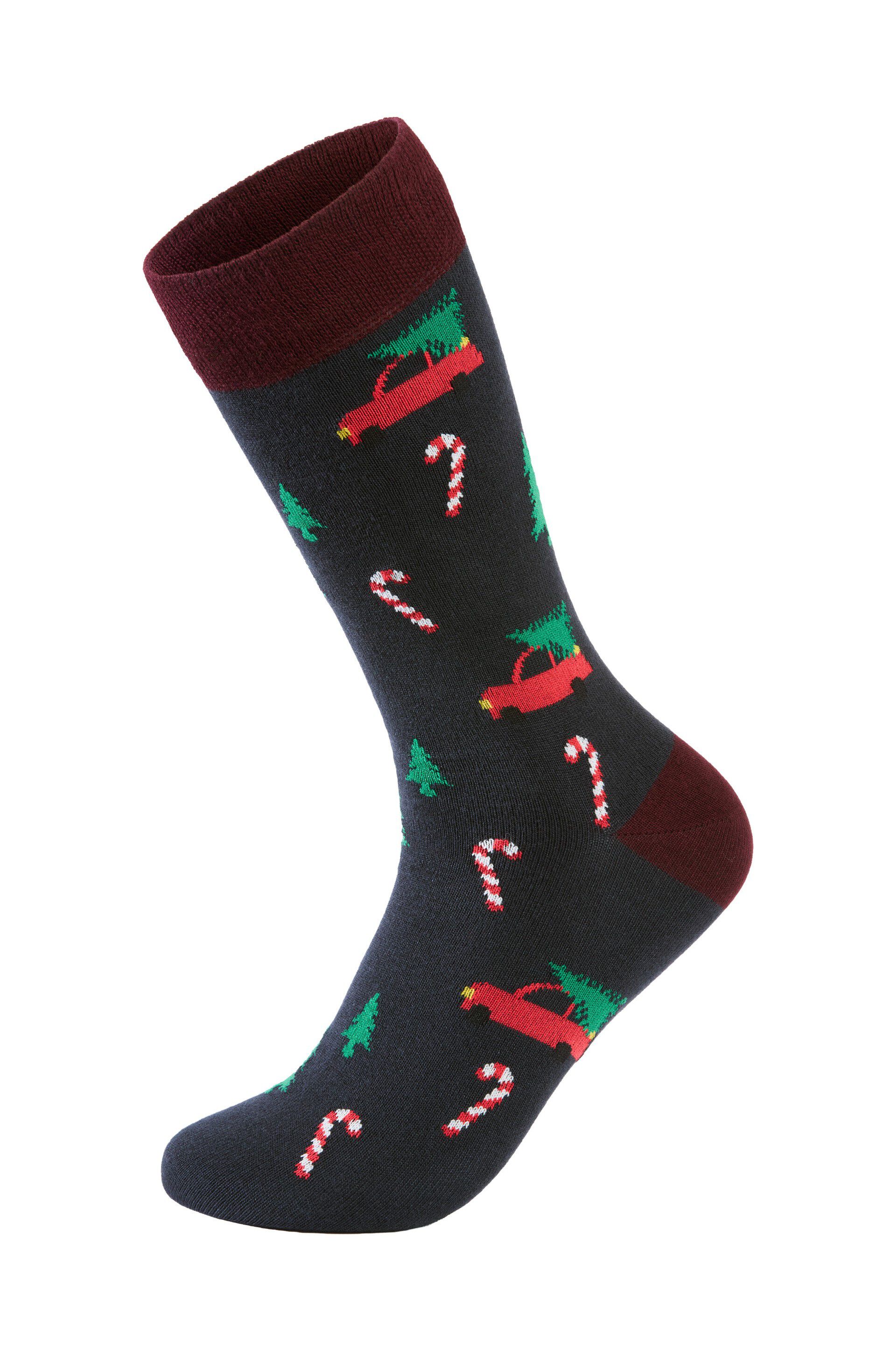 Christmas bamboo sock
