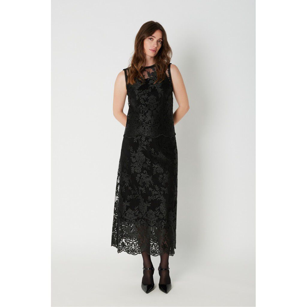 5194PBOEllo lace long skirt