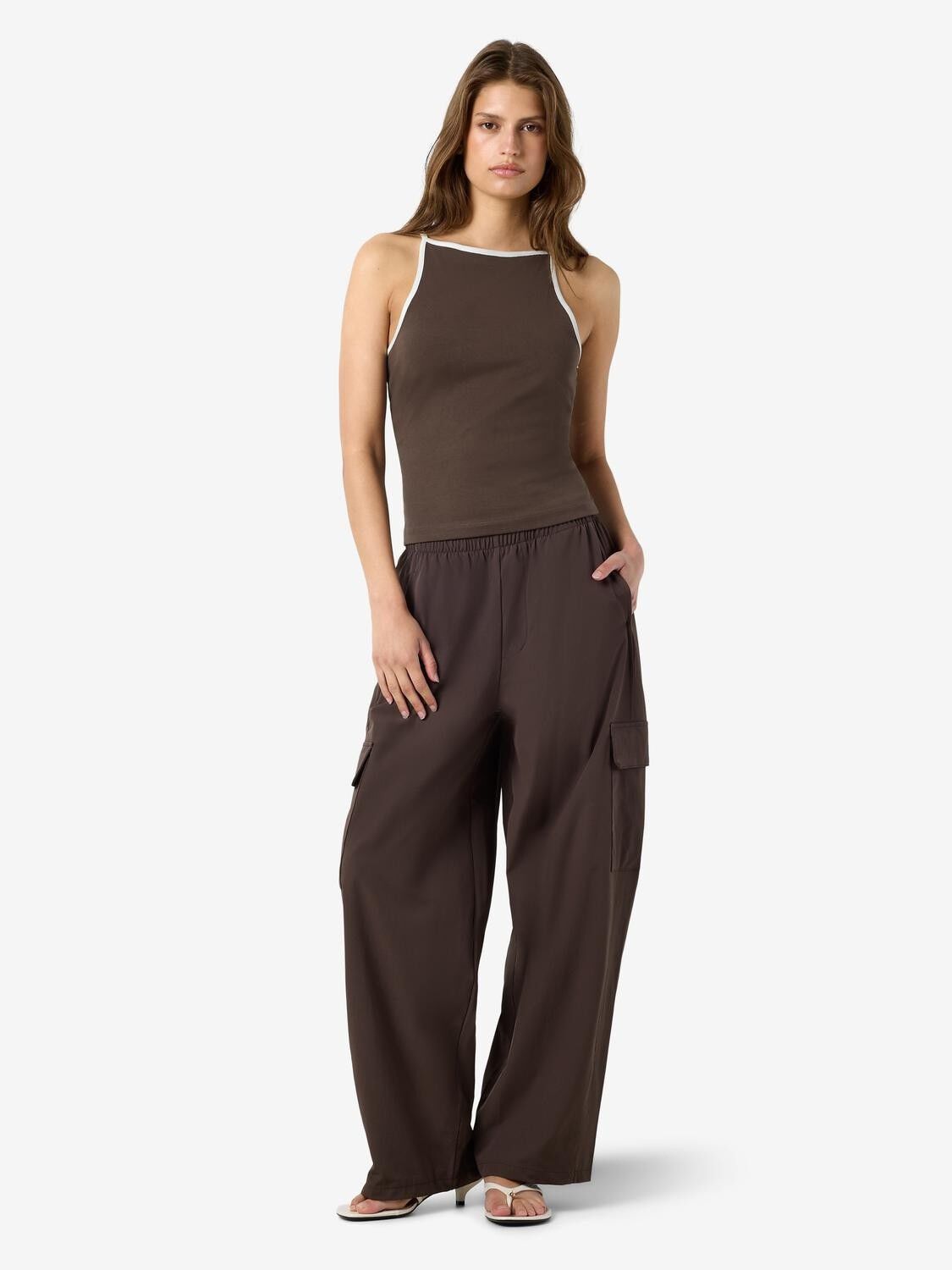 Nmella Singlet Contrast Tank Top Tnt/18