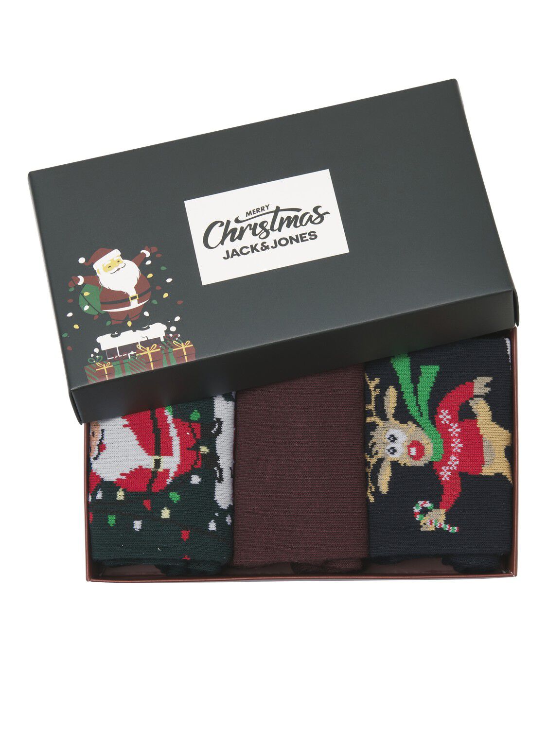 JACSNOWY XMAS SOCKS GIFTBOX JNR