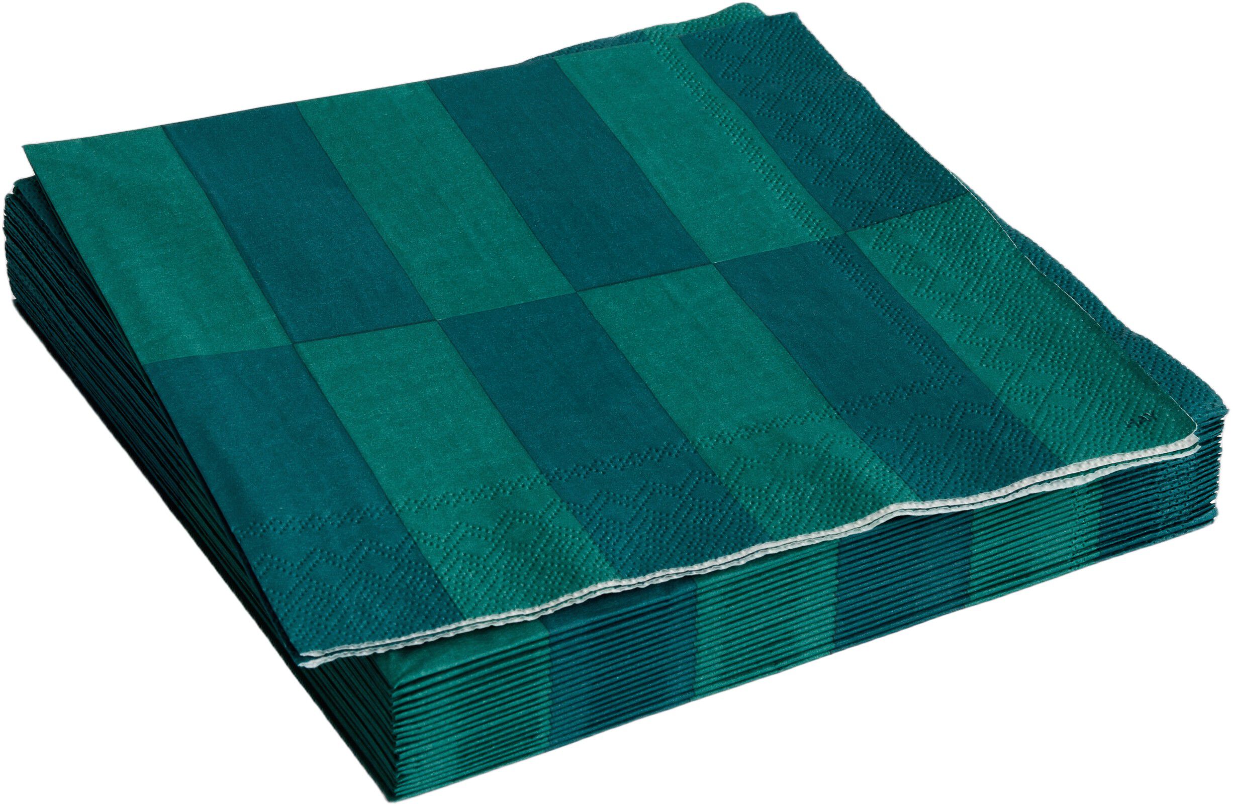 Pattern Napkins-Set of 20 Dinner-Green and dark green