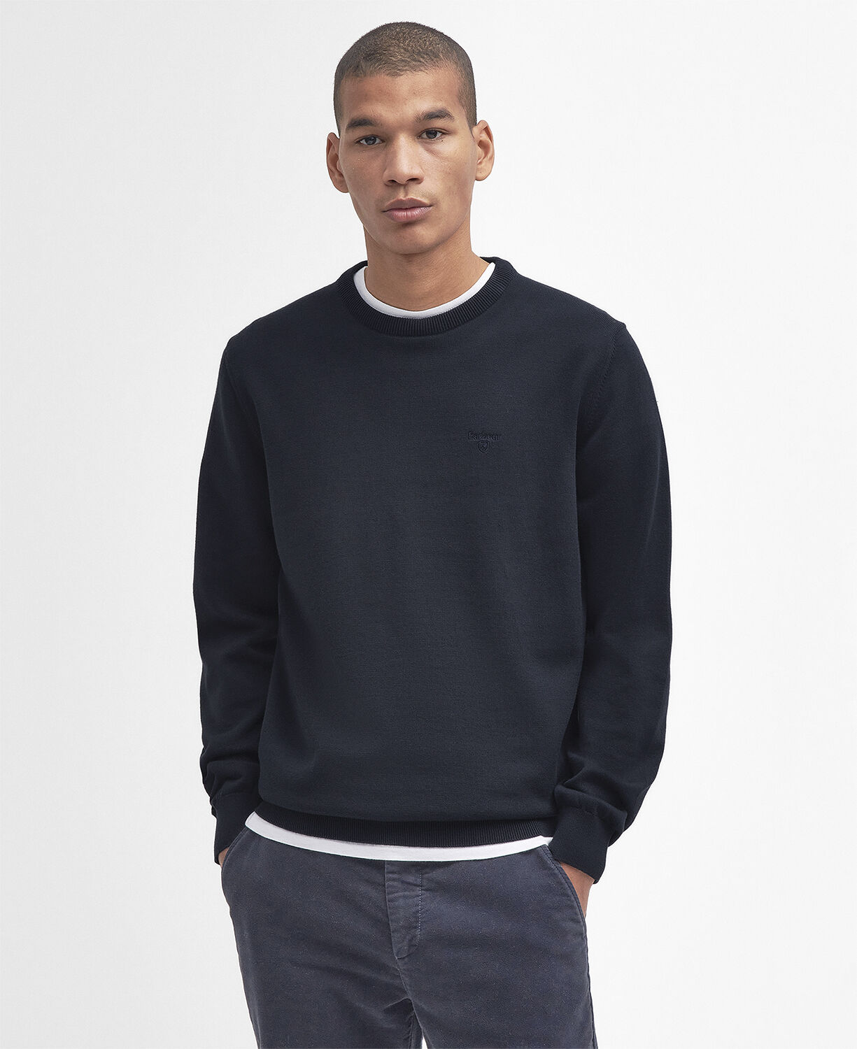 Barbour Pima Cotton Crew Neck Sweat