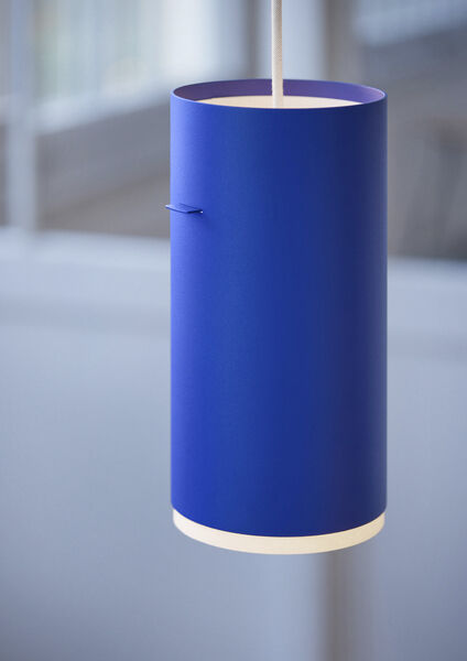 Tube Pendant, Deep Blue, Small