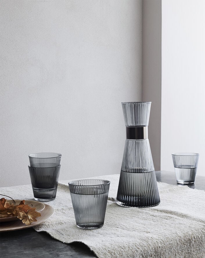 GC Mouthblown Vandkaraffel 1,0 l smoke