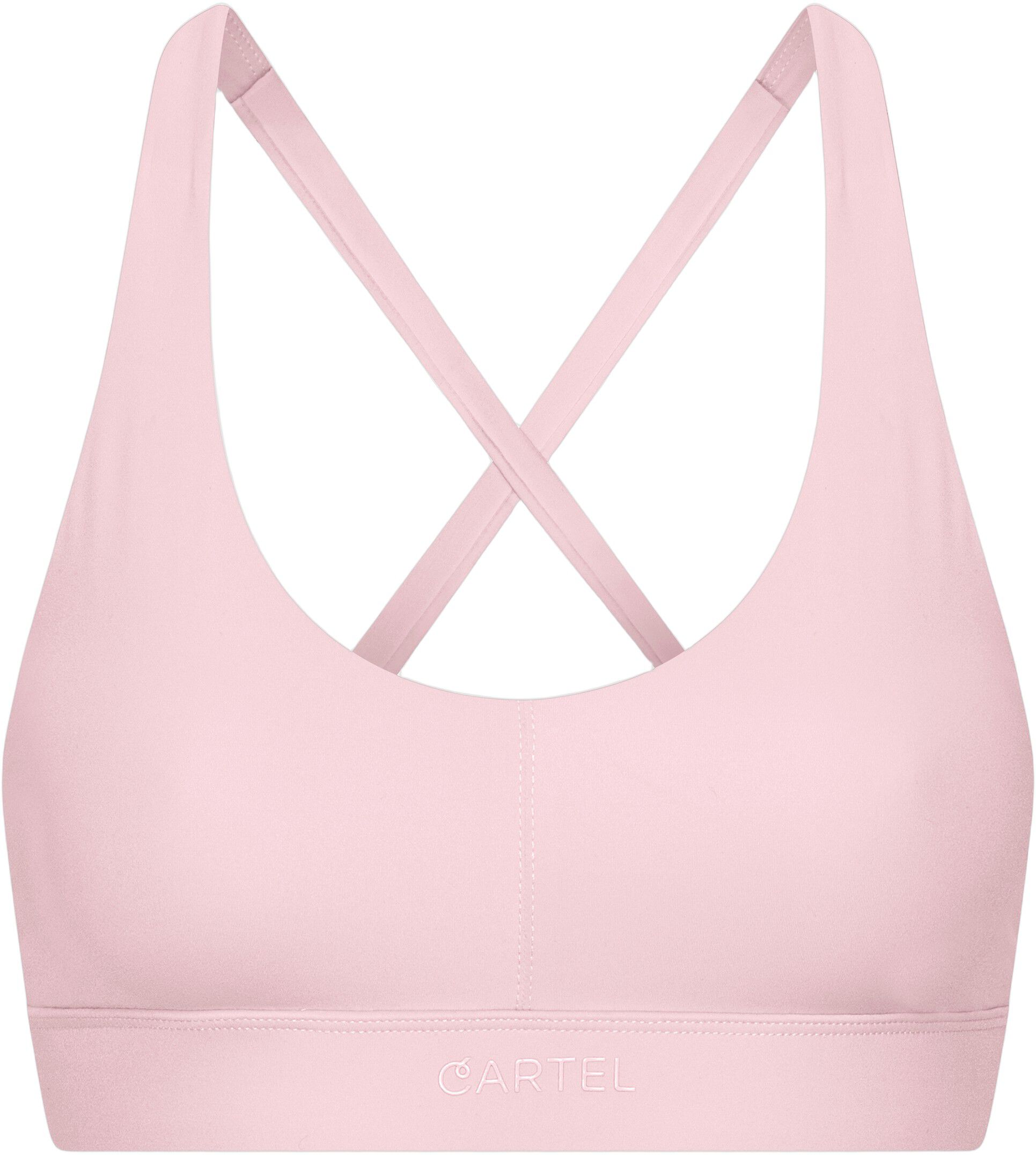 Cartel x Align by Blume cross-over sports top (brushed) - Blush