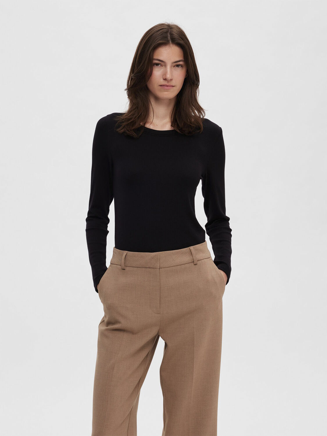 Slfdianna Ls O-Neck Top Noos