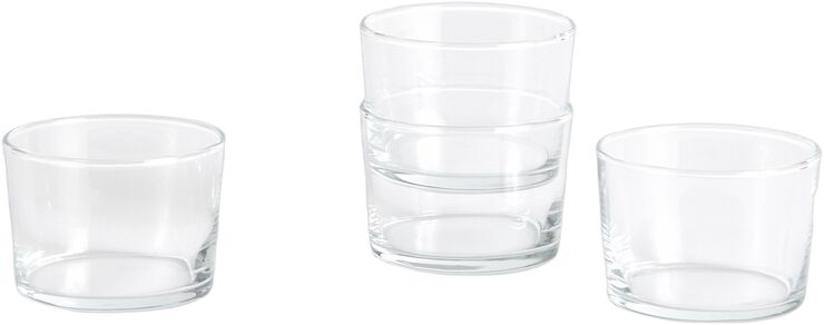 Glass-Set of 4 Small-Clear