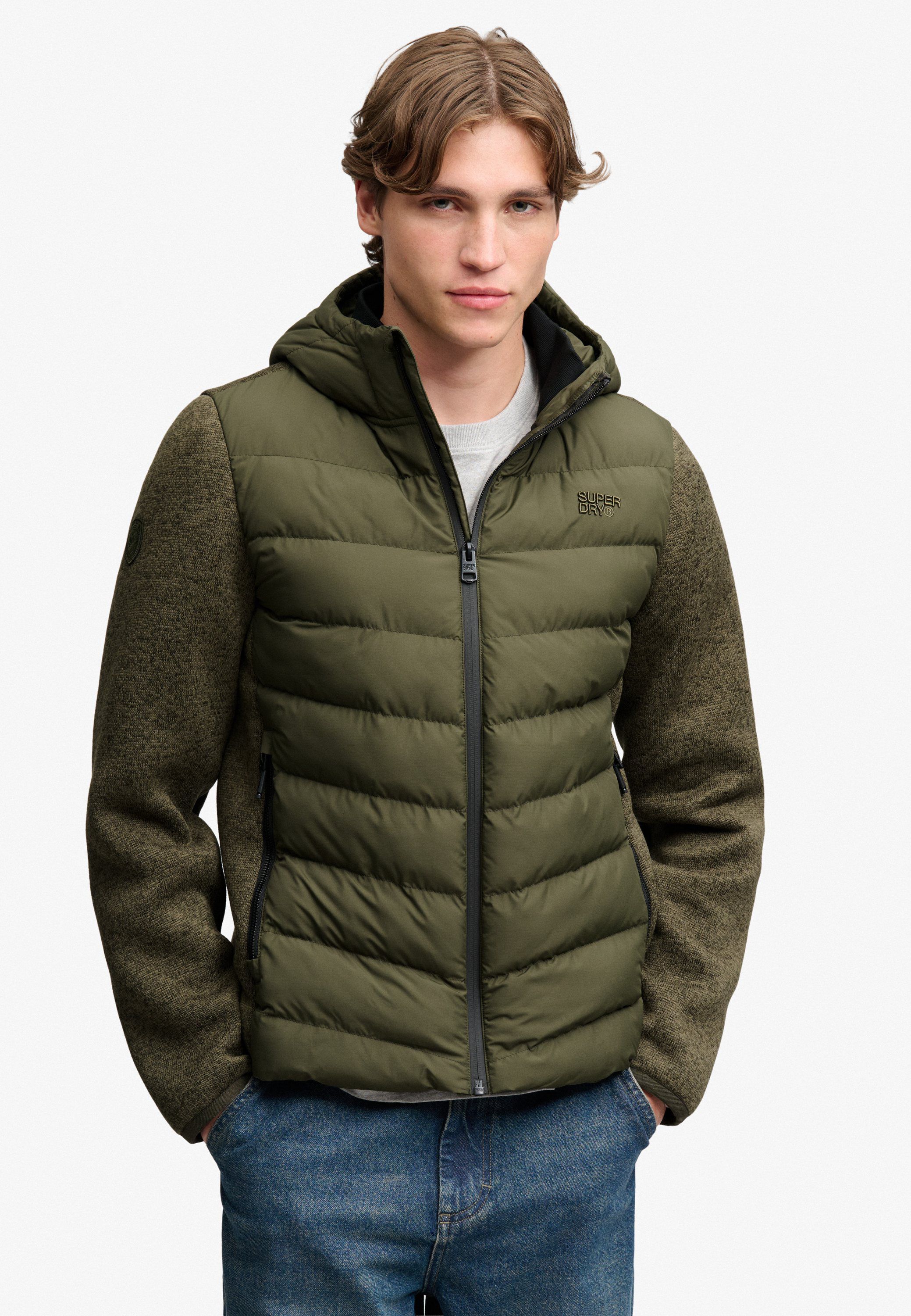 HOODED STORM KNIT HYBRID JKT