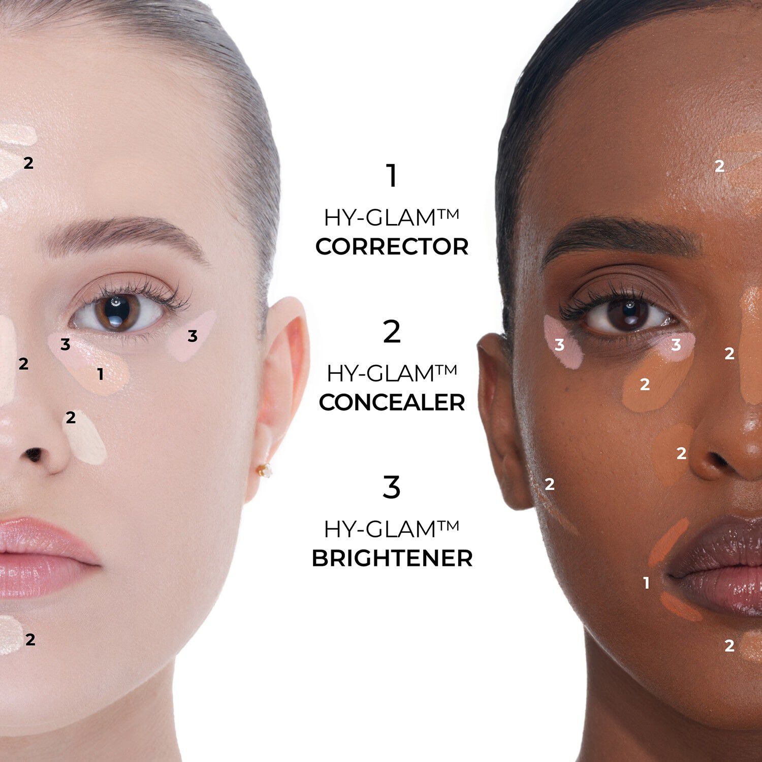 HY-GLAM Brightener - Lystergivande, &aring;terfuktande, uppljusande conceale