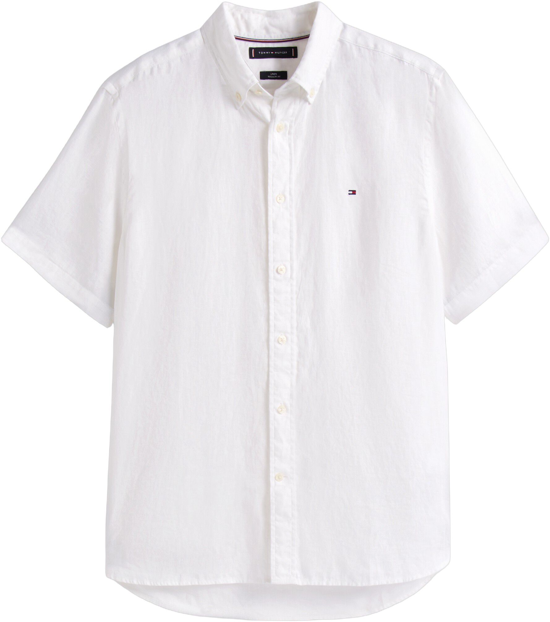 Regular Fit Washed Linen Short Sleeve Shirt