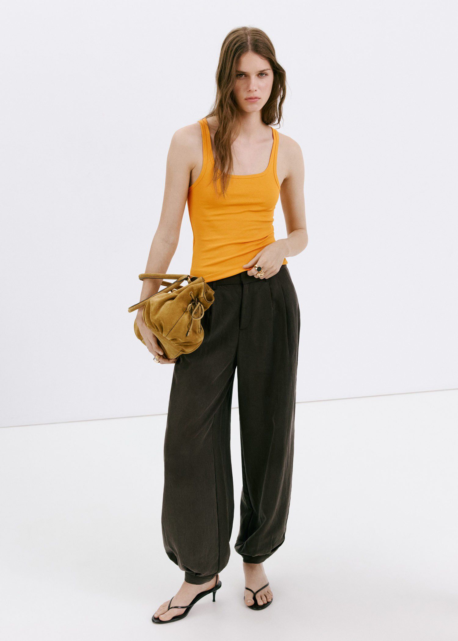 Fitted spaghetti strap top