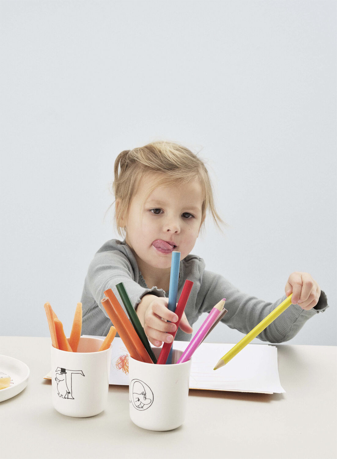 Moomin ABC mugg - T 0.2 l. Moomin white