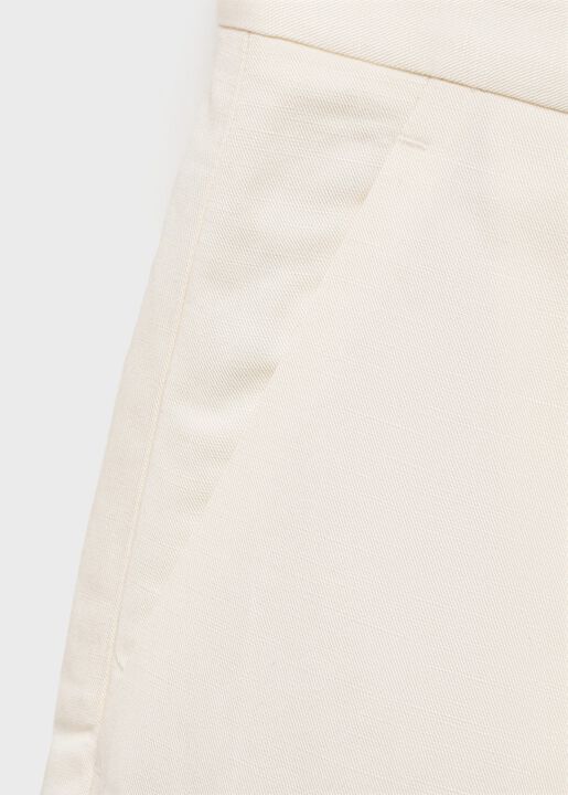 Linen-blend suit bermuda shorts