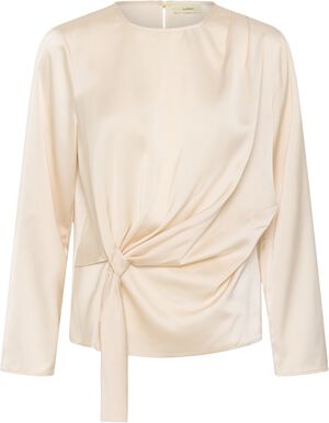 SATINEIW KNOT BLOUSE