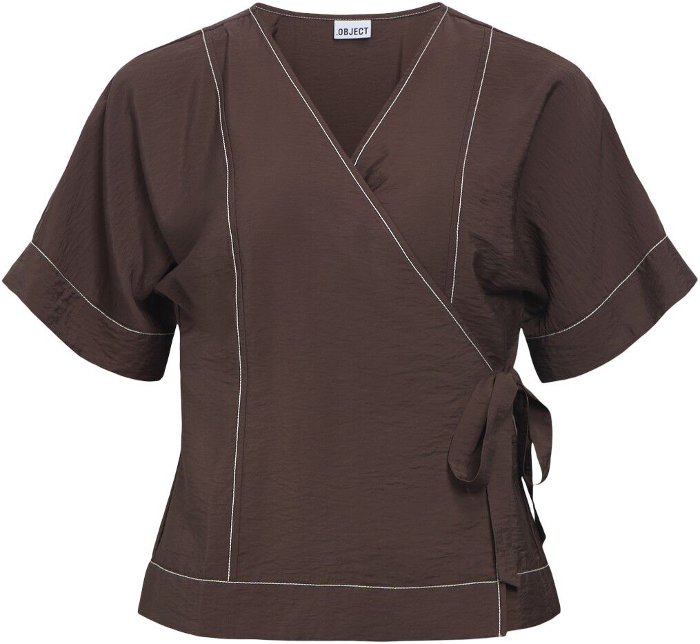 Objjacira S/S Re Wrap Top E Tne