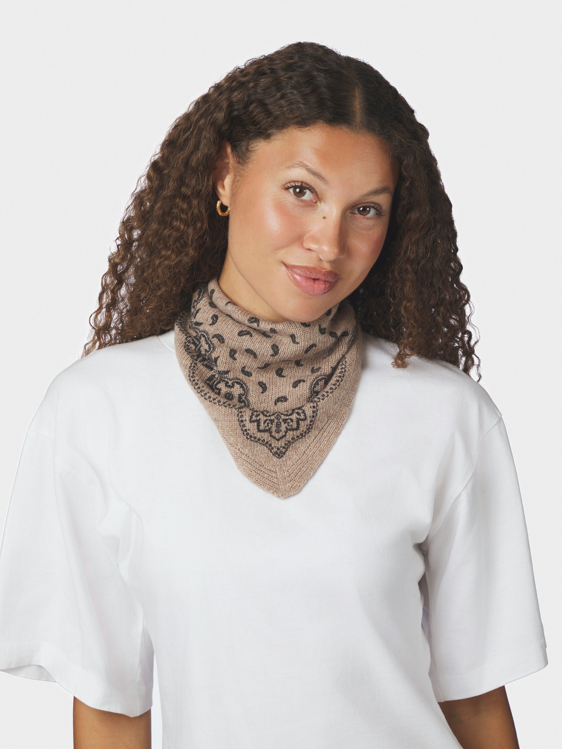 Ariya Paisley Knit Scarf