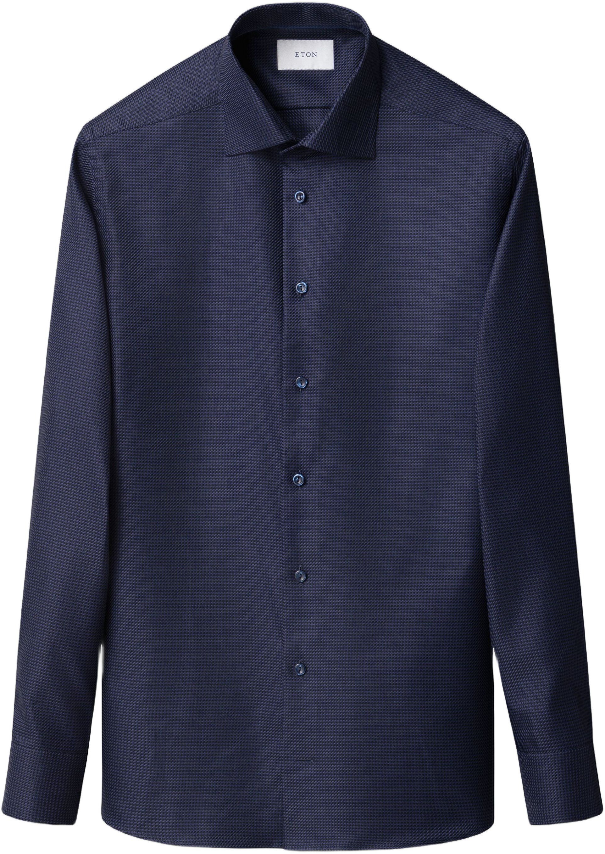 Contemporary Fit Houndstooth King Twill Shirt