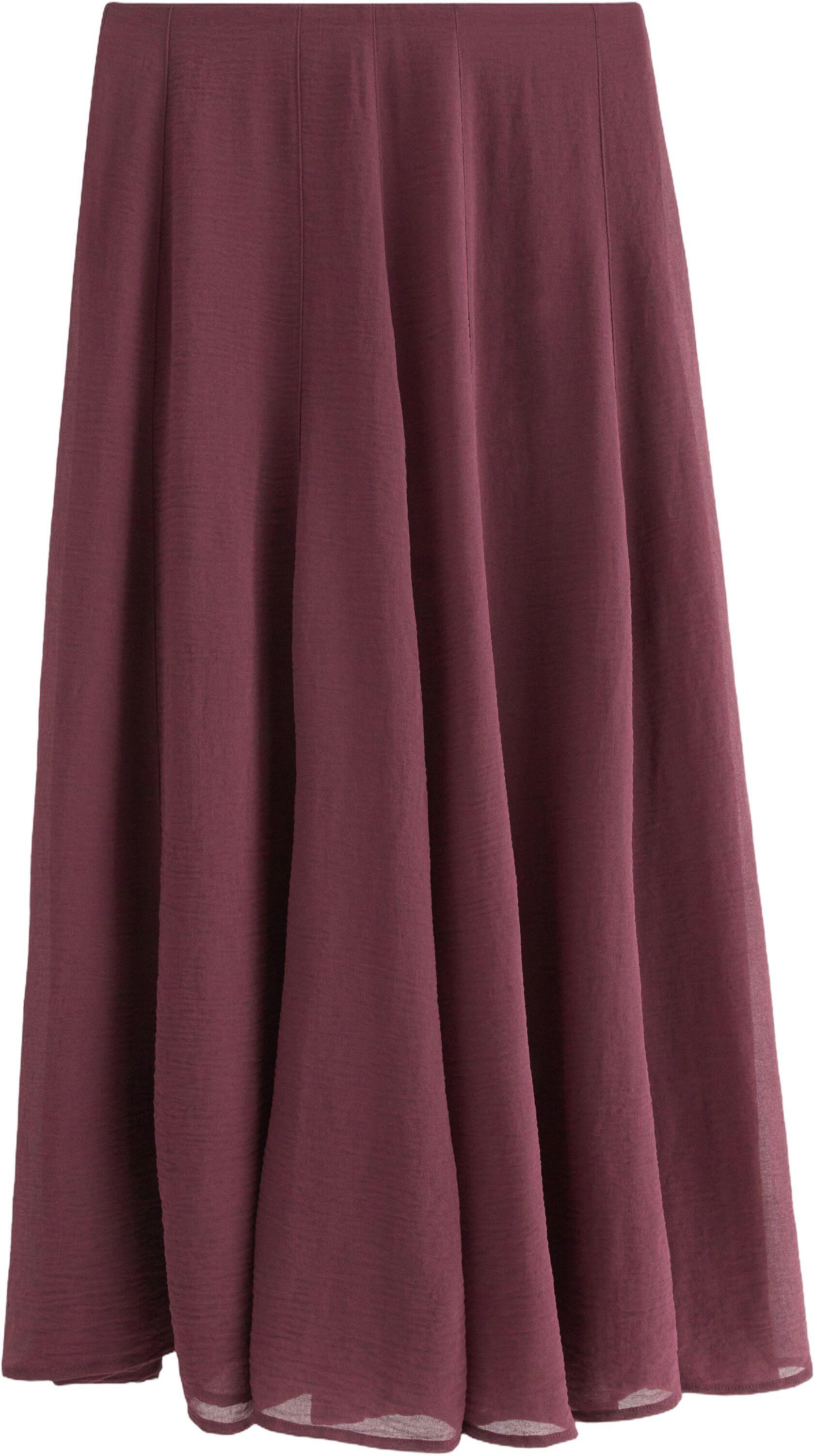 Flowy maxi skirt in chiffon with an