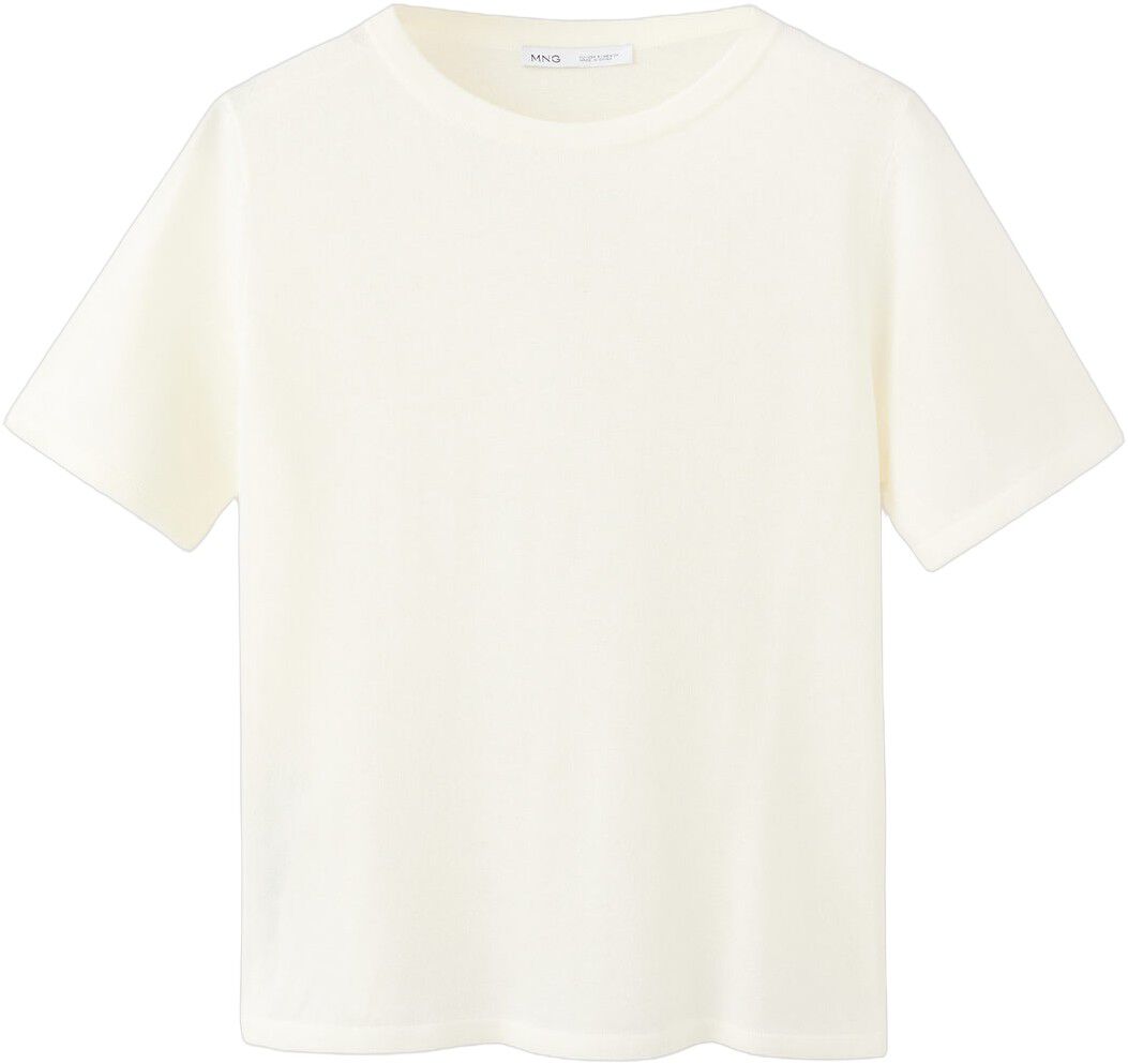 Short-sleeved knitted sweater