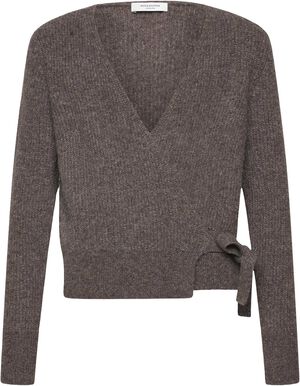 RKTinker Wool Blend LS Wrap Cardigan