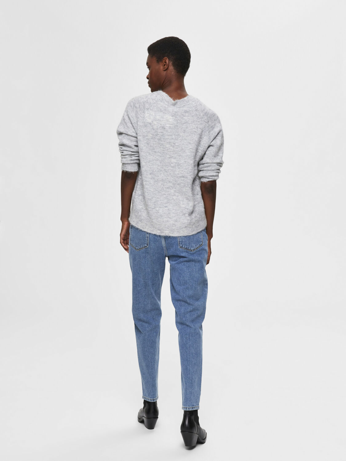 Slflulu Ls Knit O-Neck Noos