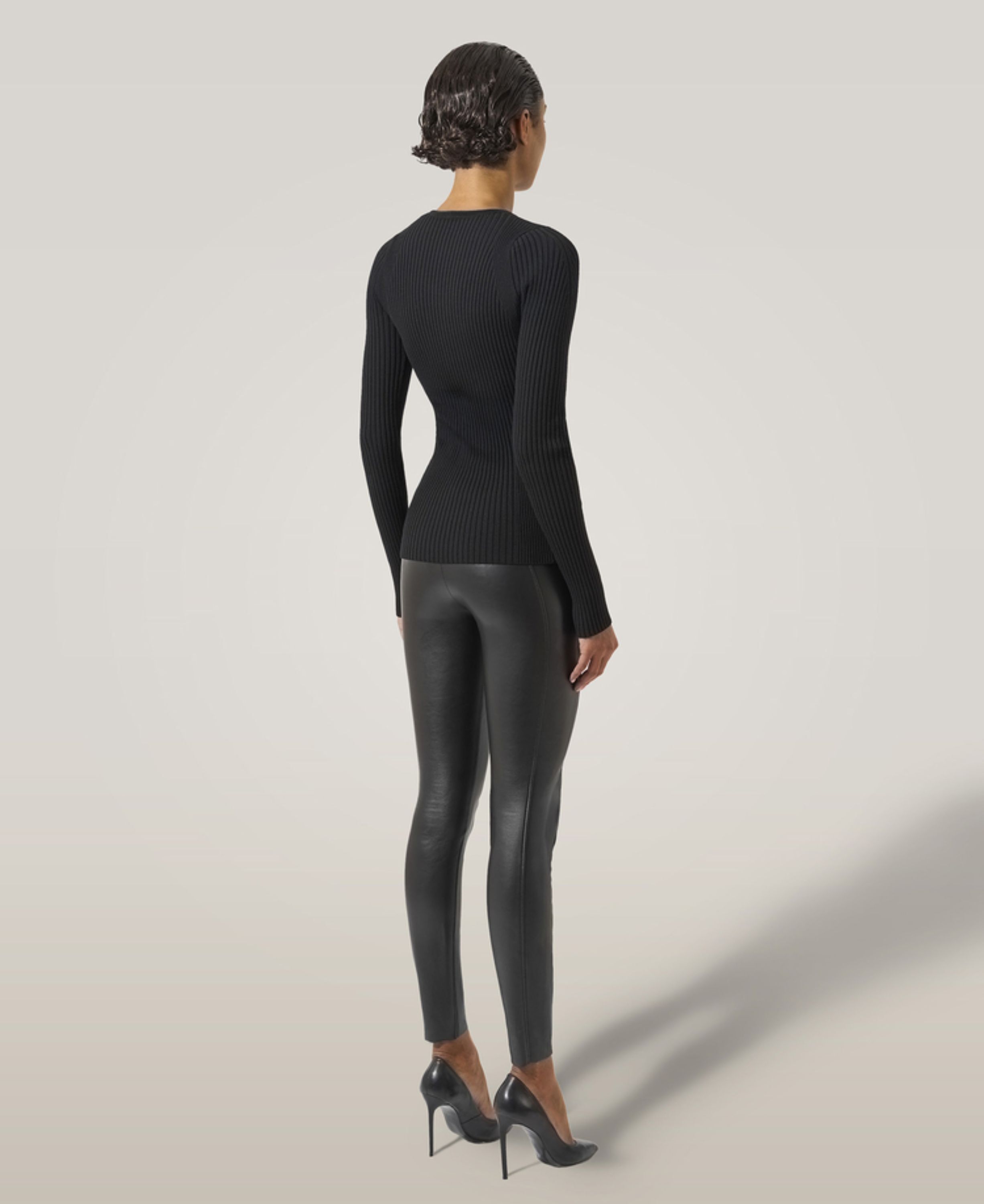 Fine Merino Rib Top L. Sleeves