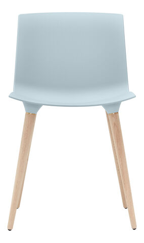 TAC Chair plast Iceblue / Oak white pigm. lacquer