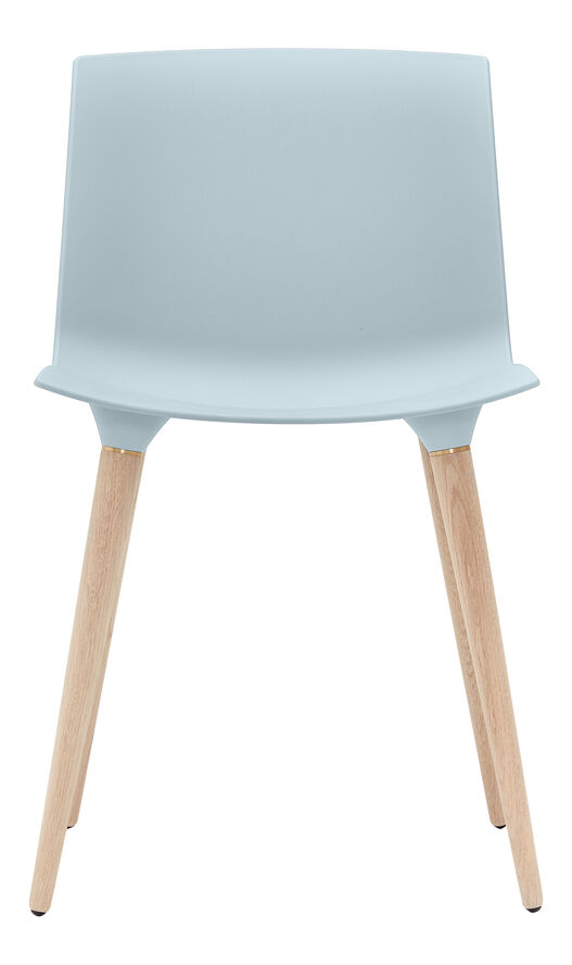 TAC Chair plast Iceblue / Oak white pigm. lacquer
