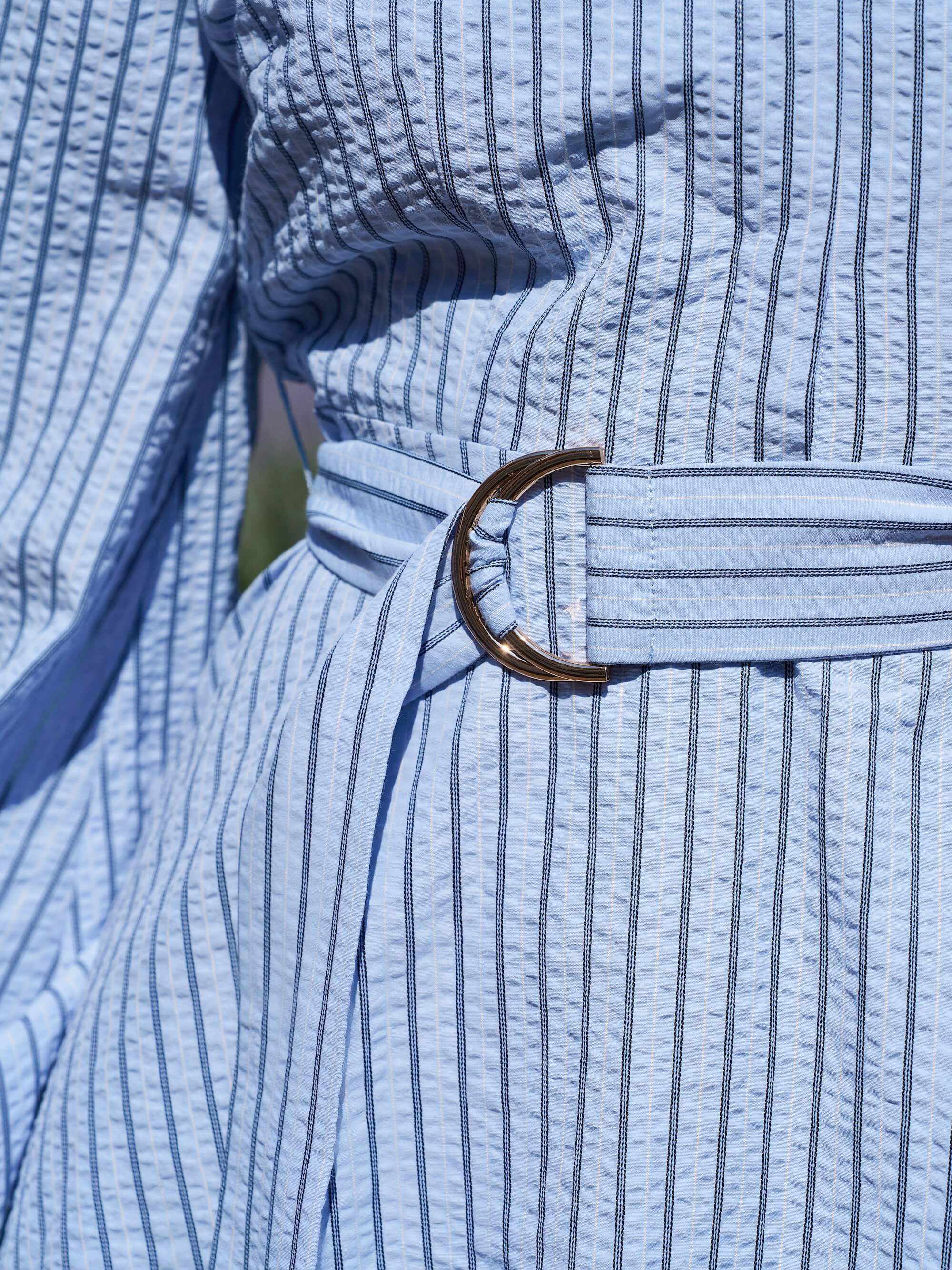 Felice Striped Crepe Dress