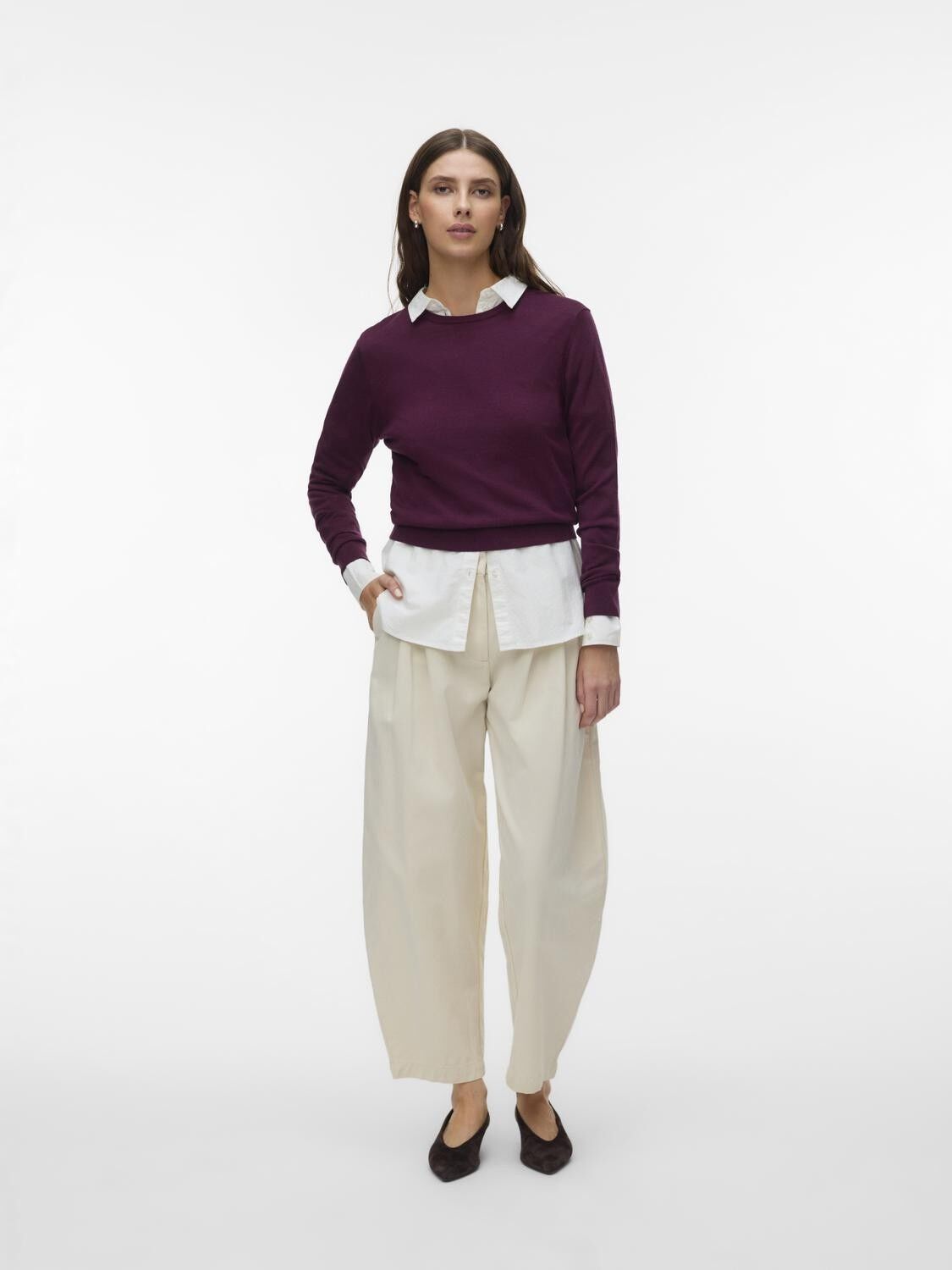 Awcara Ls O-Neck Wool Pullover Noos