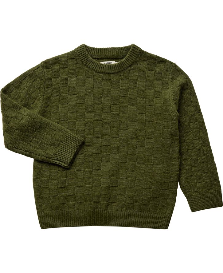 Strikka 8 RWS wool & GCS cashmere pullover (texture)