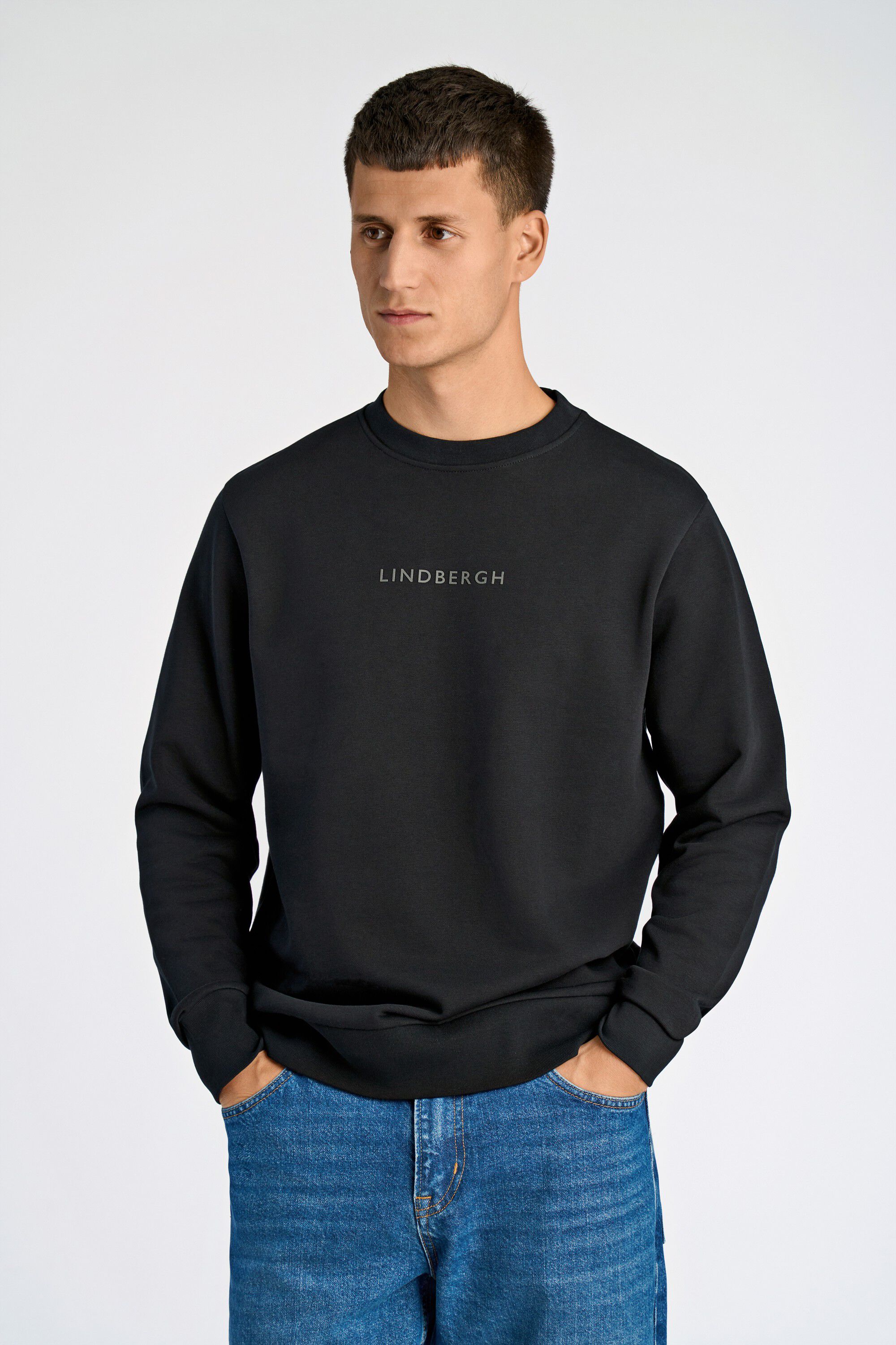 Logo chest print o-neck sweat