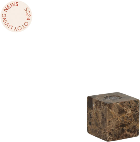 Savi Square Marble Candleholder - Low